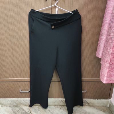 Poetry Wide Leg 100% Linen Trousers Women Size 12 Light Gray Pants Boho  Comfort | eBay
