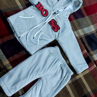 Boys Clothing, Light Grey/silver Colored Baby New Winter Warm Set