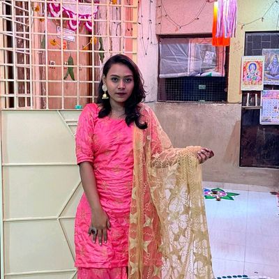 Gotta work Beautiful pink yellow lehriya muslin sharara set with chiff –  Roshni Boutique