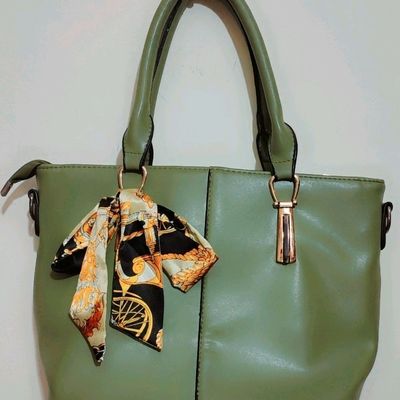 Modern Green Ladies Leather Handbag, Size: 10 X 9 X 2 Inch (lxwxb) at Rs  1250 in New Delhi