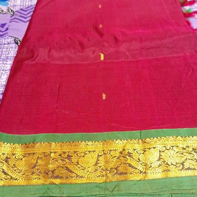 Silk Half Fine Zari Gold Kuppadam Pattu Sarees, Construction Type: Hand at  Rs 5400 in Kakinada