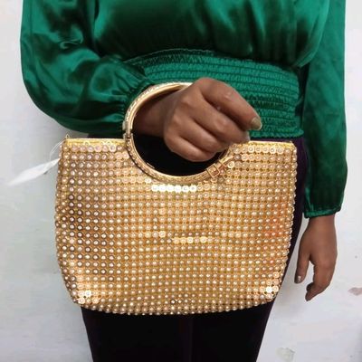 Buy Tooba Handicraft Party Wear Beautiful Metallic Acrylic Box Clutch Bag  Purse For Bridal, Casual, Party, Wedding (Both Sides Exactly Same) Online  at desertcartINDIA