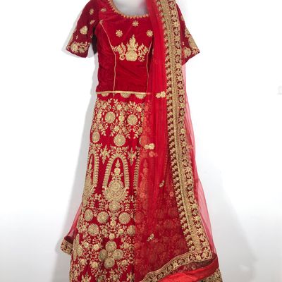 Heavy Lehenga Choli With Dupatta Pink Color Full Flared Wedding Wear  Women's | eBay