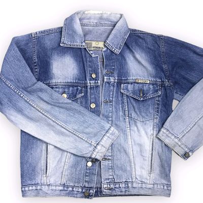 Amazon.com: Spring Autumn Boutique Vintage Cloth Denim Jacket Men Denim  Blue M : Clothing, Shoes & Jewelry