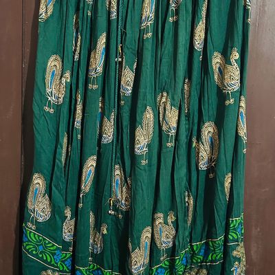 Block print skirt peacock – Senoritas-tribal-designs