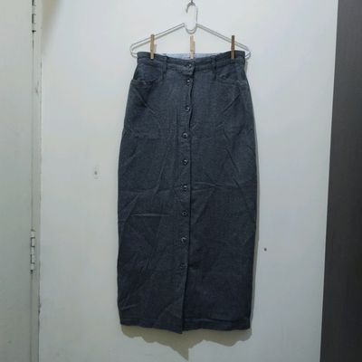 Ganni Scalloped denim mini skirt - ShopStyle