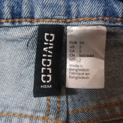 H and m top divided jeans