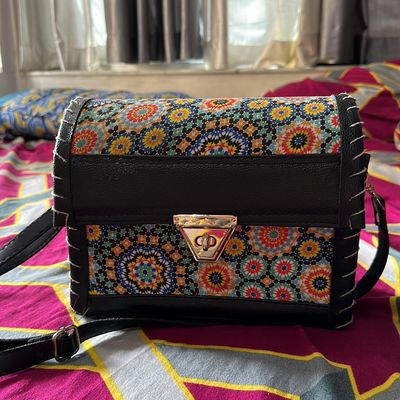 Multicolor Sling Bag Sling Handmade Cotton Ethnic Rajasthani Embroidered  Bags (8.5 x 8.5 Inch) Price in India - Buy Multicolor Sling Bag Sling  Handmade Cotton Ethnic Rajasthani Embroidered Bags (8.5 x 8.5