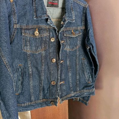 Buy UTH By Roadster Girls Blue Solid Pure Cotton Regular Denim Jacket -  Jackets for Girls 14938882 | Myntra