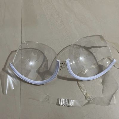 CLEAR PVC BRA??!! 