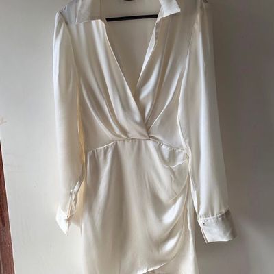 ZARA SATIN DRESS, Women's Fashion, Dresses & Sets, Dresses on Carousell