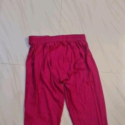 Pink Leggings | Pink Premium Churidaar Leggings - LYRA