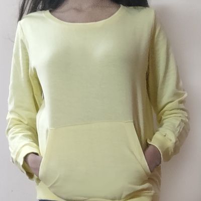 Lemon yellow clearance sweatshirt