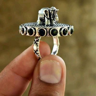 Amazon.com: Sterling Silver Lucky Elephant Ring - Size 6: Clothing, Shoes &  Jewelry