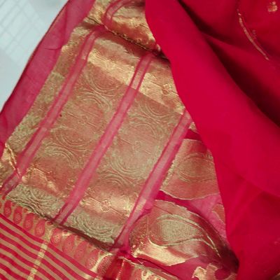 Pink and Red Mix Uppada Silk Pattu Saree, Khadi Big Border Pure Uppada Pattu  Saree, Handwoven Silk Saree, Two Tone Saree for Woman - Etsy