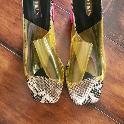 Amazon.com | Womens Heels Sandals Neon Cheetah Sexy Zip Up Plus Size Zebra  Print Green 7 Women's Heeled Sandals Heel Sandals | Heeled Sandals