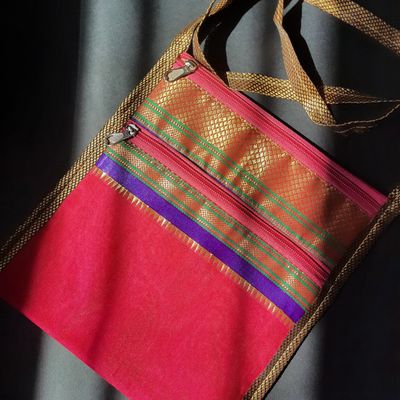 Buy Handcrafted Potli Bags Online | Handmade Paithani Potlis – Avishya.com