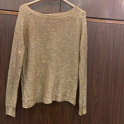 Golden party wear outlet top