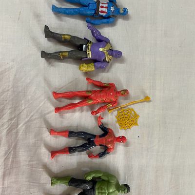 Toys Games 5 Marvel heroes figurines Freeup