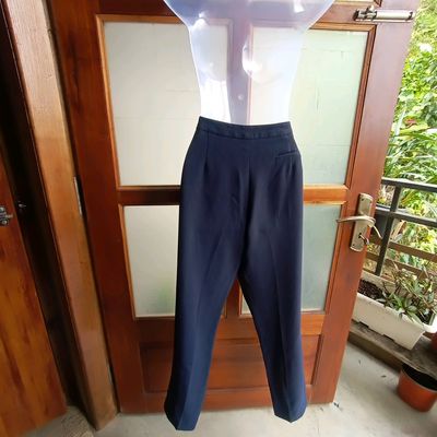 Lyon Navy Blue Slim Fit Pants – BRABION