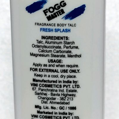 Fogg master talcum cheap powder