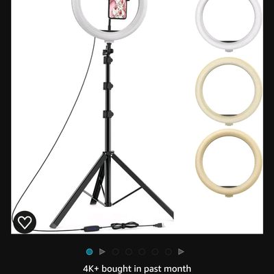 ROUND LIIGHT 10 inch Big Selfie Ring Light with 7 ft Tripod Stand for Live  Stream-LED Ring Light with Phone Holder Dimmable Makeup Light with 3 Light  Mode, Level Brightness for Tik -