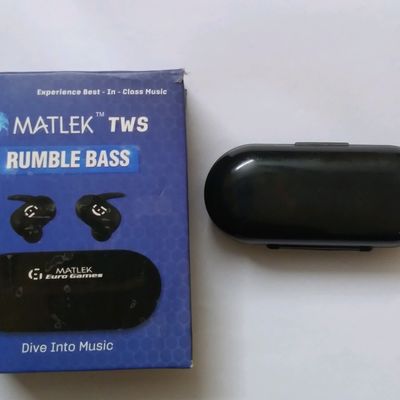 Headphones Speakers Matlek TWS Earbuds Also Use For Spare