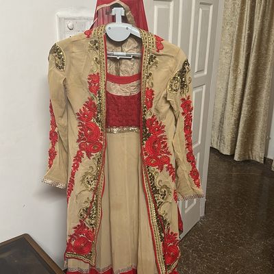 Buy Dymaisei Women's Gold Appliques Muslim Formal Evening Dresses Long  Sleeves Arabic Gowns US14 Online at desertcartINDIA