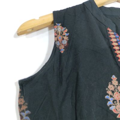 Buy ARCH ELEMENTS Cotton Designer Womens Sleeveless Kurti with Collar  |Stylish Kurta for Girls, Ladies (Green, XXXL) at Amazon.in