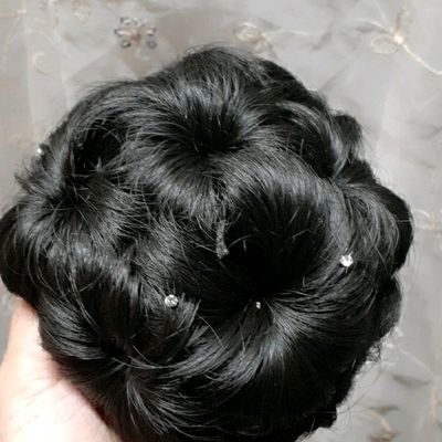 Follure Hair Barrette Bun Maker Hair Cuff Pin Clip Artificial Pearl Chains  Decorate Hair - Walmart.com