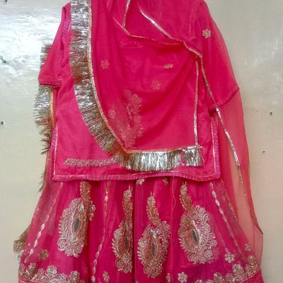 Royal Bridal Lehenga Choli and Dupatta Mehndi Dress – Nameera by Farooq