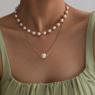 SURATDIAMOND Single Line Real Freshwater Pearl Necklace for Women (SN123) :  Amazon.in: Jewellery