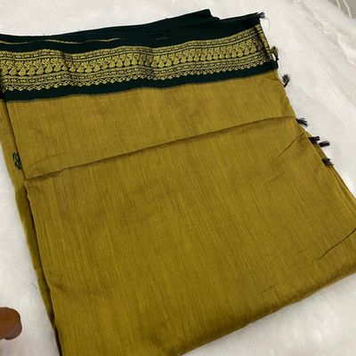 Tana Plain with silk pallu ilkal saree – patilestore