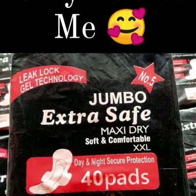 Period Care, Jumbo Extra Safe Maxi Dry ( XXL ) Combo ( 40 Pads )