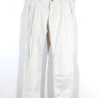 Off White Yellow Men Track Pants - Buy Off White Yellow Men Track Pants  online in India