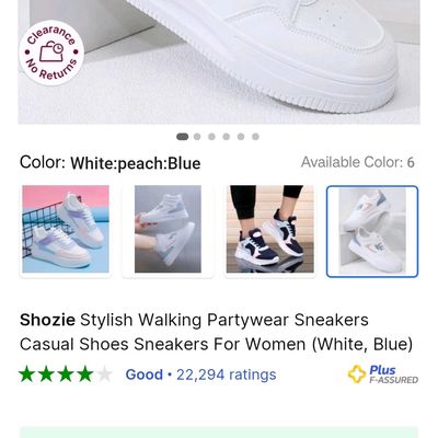 Shozie Stylish Walking Partywear Sneakers Casual Shoes Sneakers
