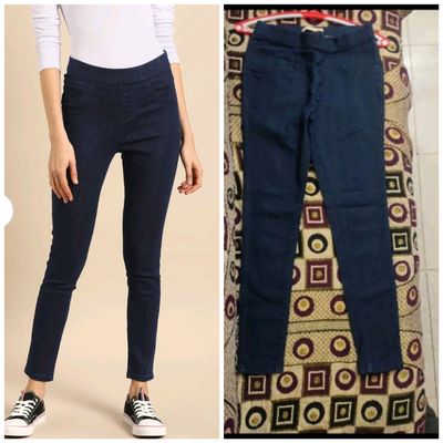 Combo Of 2 High Waist Denim Jeggings