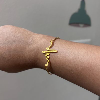 Buy Zivom Lightning Heartbeat Pulse Charm 22K Gold Hand Haath Mangalsutra  Bracelet For Women Online at Best Prices in India - JioMart.