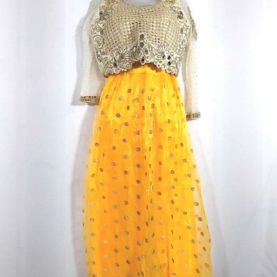 Class Apart With White & Yellow - Modern Lehenga | Haldi outfit, Indian  attire, Fashion