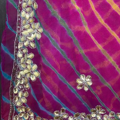 Buy shaded chiffon saree online | double shaded and multi shaded sarees –  Akrithi