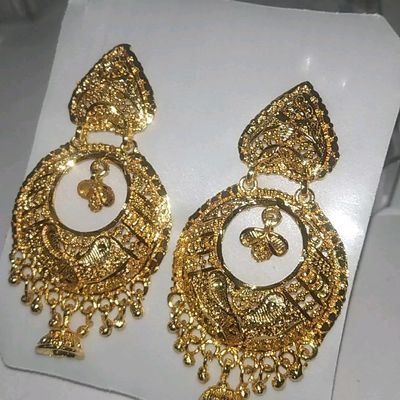 Latest earrings store gold design 2018