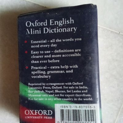 Textbooks | Oxford English Mini Dictionary | Freeup