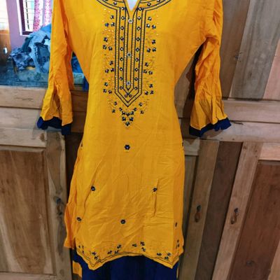 Buy online Blue Cotton Tiered Ethnic Dress from ethnic wear for Women by  Juniper for ₹1000 at 60% off | 2024 Limeroad.com