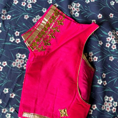 Buy Chilli Red Sequins Embroidered Tussar Silk Saree Online | Samyakk