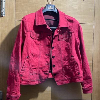 Buy Leather Retail Cherry Colour Faux Leather Jacket for Roadies Online at  Best Prices in India - JioMart.
