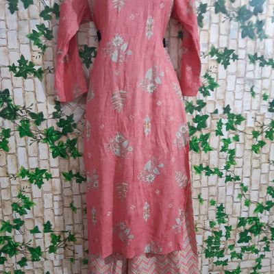 Women's Red Georgette Palazzo Suit Set With Net Dupatta (3 Pc Set) - Label  Shaurya Sanadhya | Dress, Party wear dresses, Dress fabric