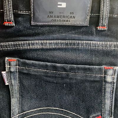 Tommy Hilfiger Men's Denim Dark Blue Original Straight Fit Jeans - $0 Free  Ship | eBay