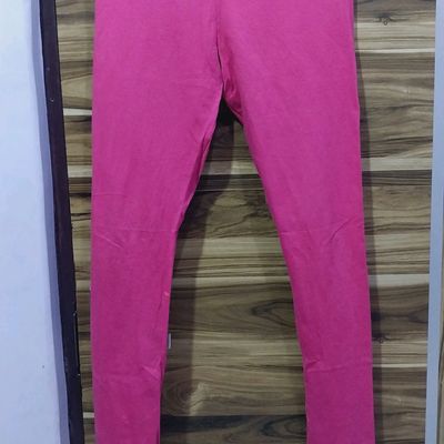 Pink kurti | Pink kurti, White leggings, Indian wear
