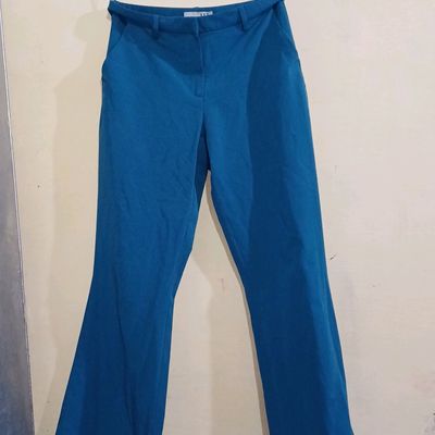 2 PACK WOMENS BOOTLEG TROUSERS STRETCH LADIES SOFT RIBBED PULL ON BOTTOMS  PANTS | eBay