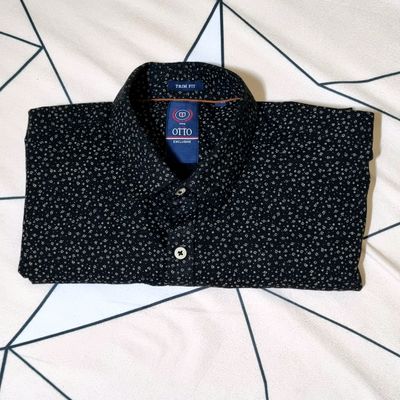 OTTO - Denim Blue Plain Smart Casual Shirt. Trim Fit - UDOON_1 –  ottostore.com